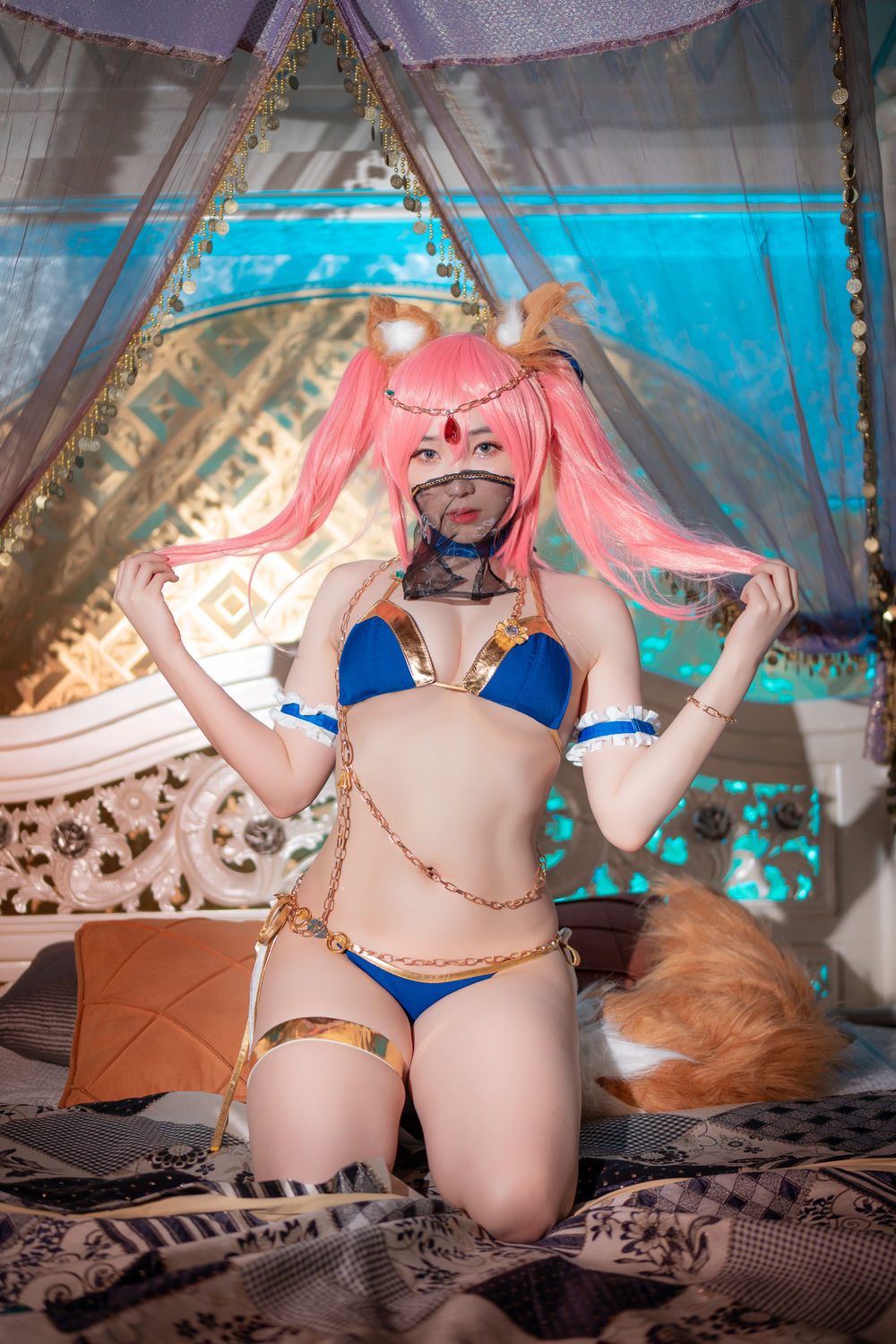 Bambi(밤비)-No.076-[CreamSoda]-Cosplay Tamamo + Kama (FGO) [40P]