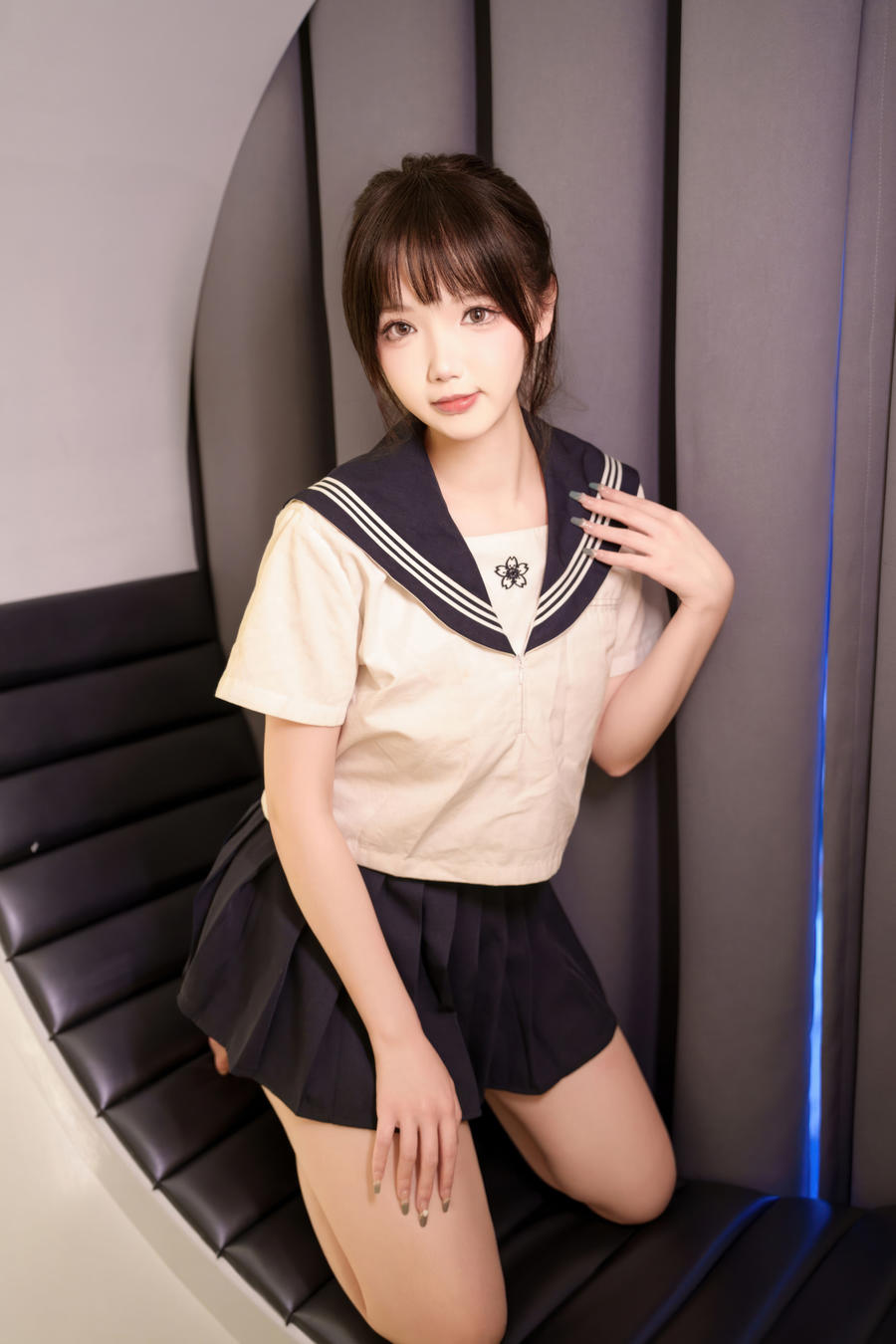 雪晴Astra-No.088 – 牛奶丝透明黏滑体操服 [15P]