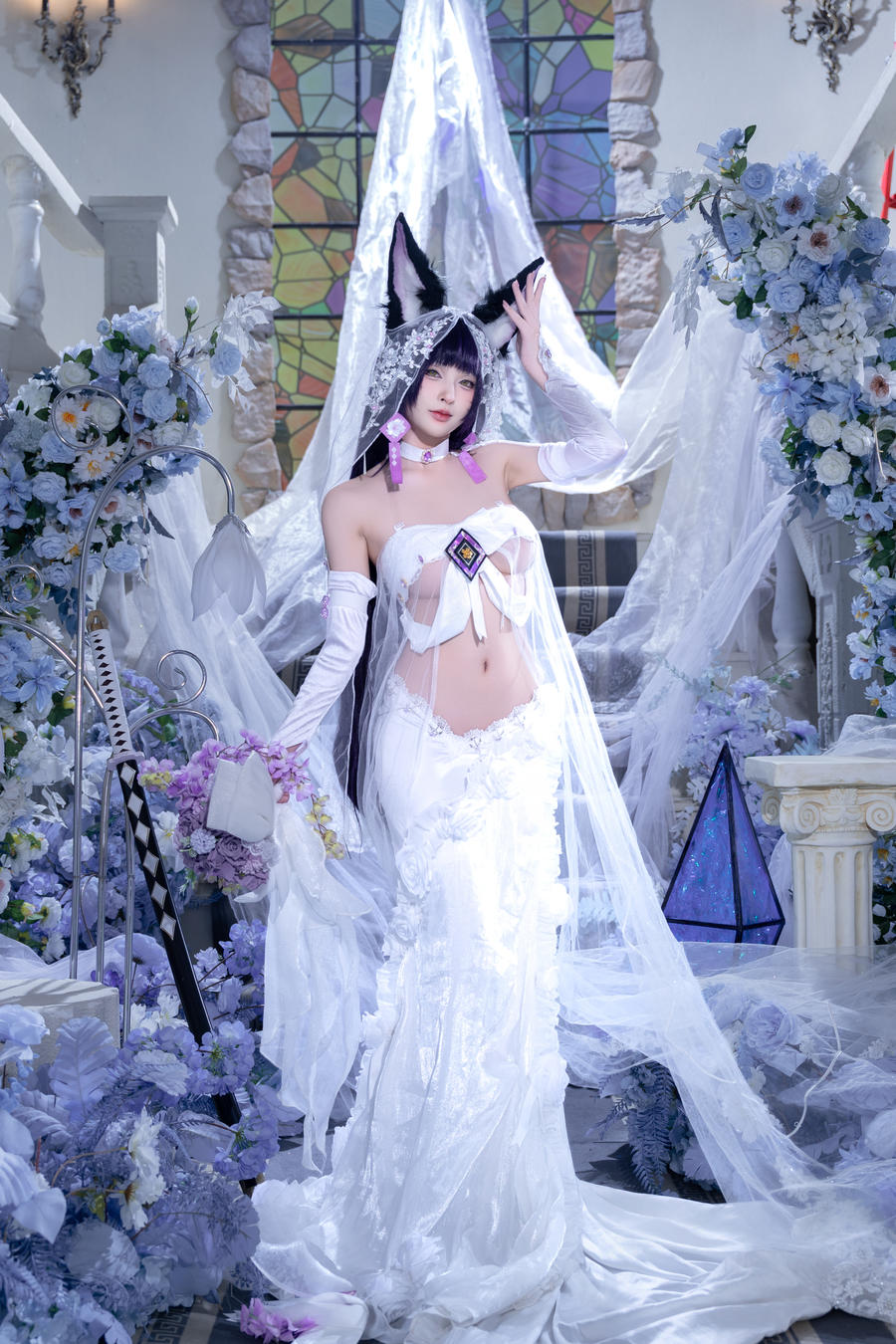 清水由乃-No.079 – 碧蓝航线 武藏紫藤花 [51P 1V]