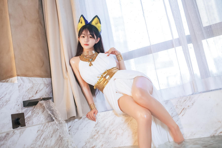 桜井宁宁(宁宁子同学)-No.157 – 白色猫娘 [55P]