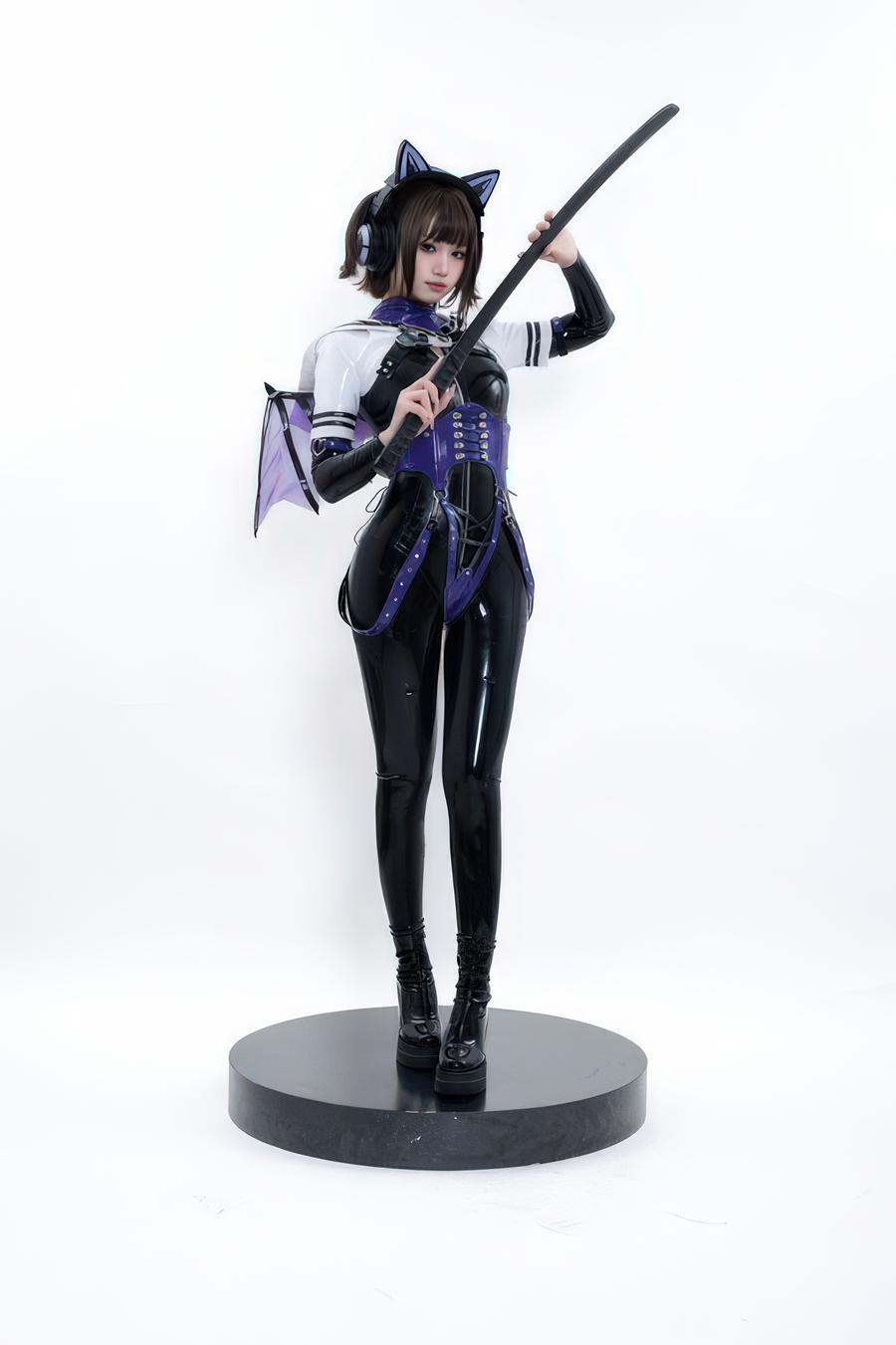 柒柒要乖哦-No.073 – 白棚胶衣 [55P]